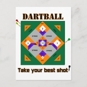 Dartball Postkarte