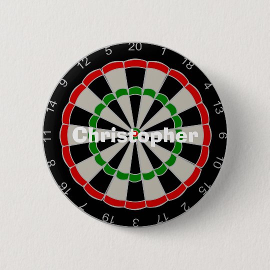 Dartboard addieren gerade Namen Runder Button 5,1 Cm