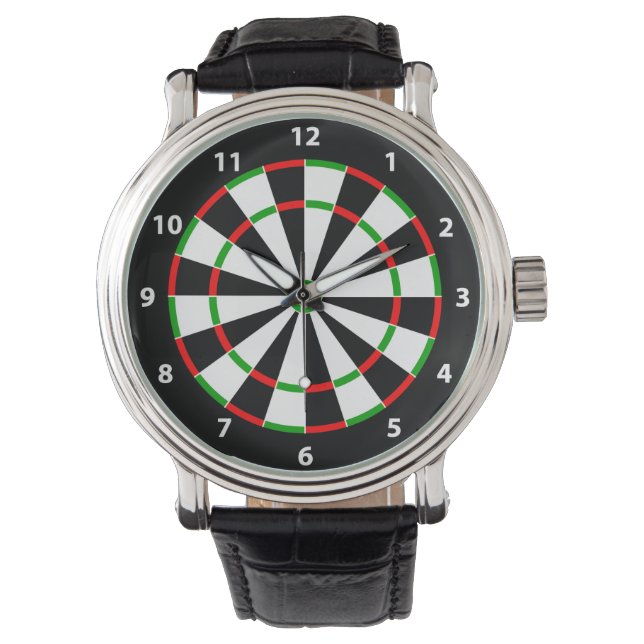 Dartboard Armbanduhr (Vorderseite)