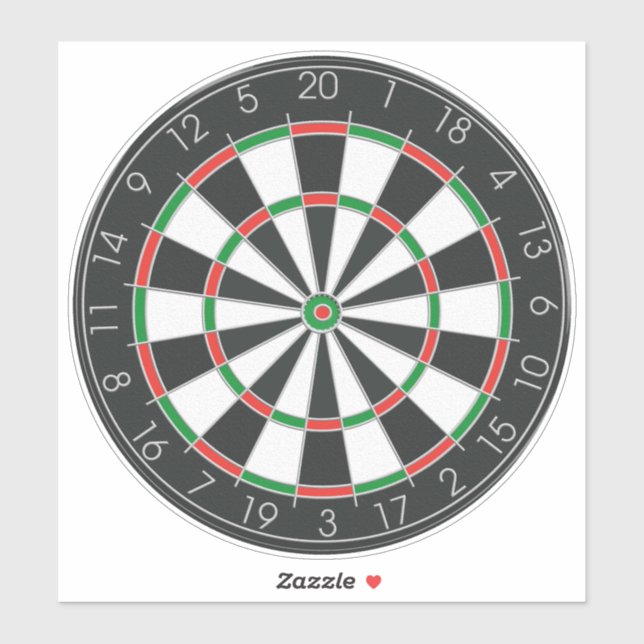 Dartboard Aufkleber (Blatt)