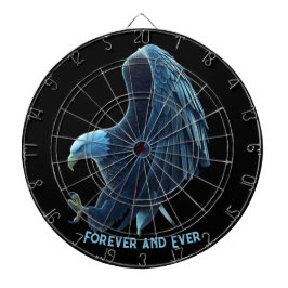 Dartboard Bald Eagle Heart Forever and Ever 2 Dartscheibe