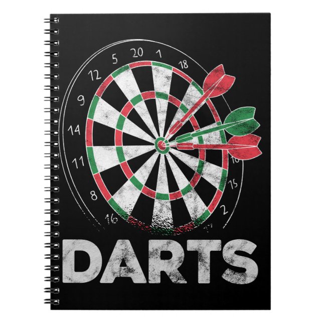 Dartboard Bullseye Dart Player Notizblock (Vorderseite)