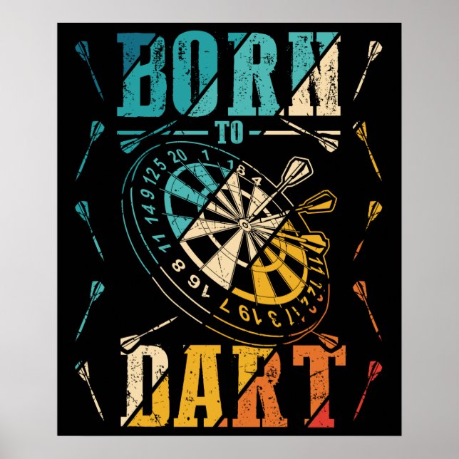 Dartboard Dart Player Darts Poster (Vorne)