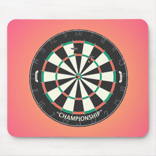 Dartboard & Darts: 3D-Modell: Mousepad (Vorne)