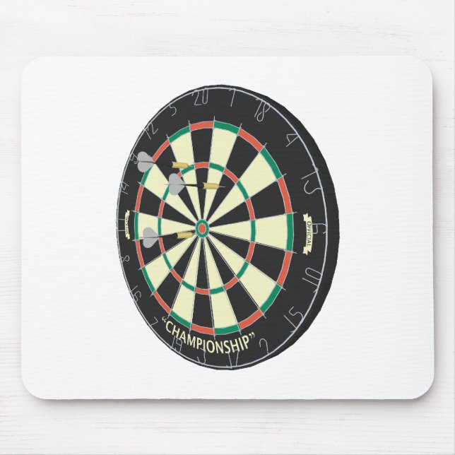 Dartboard & Darts: 3D-Modell: Mousepad (Vorne)
