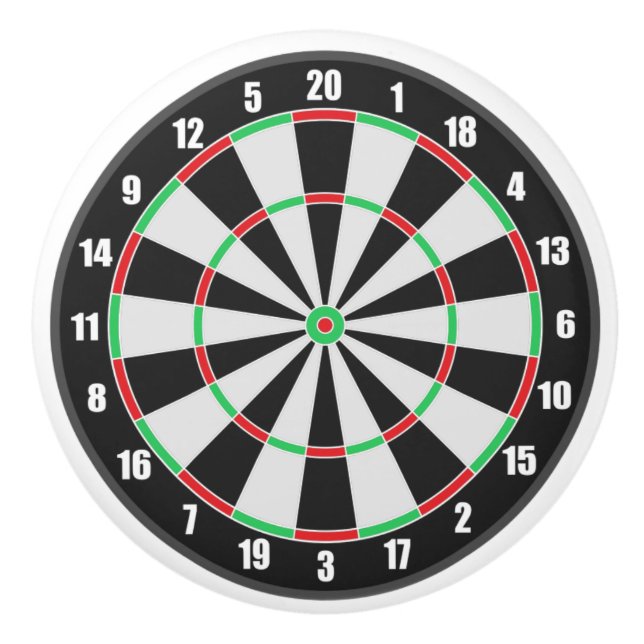 DartBoard Darts Target Practice Board Keramikknauf (Vorderseite)