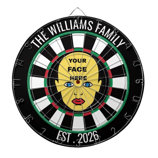 Dartboard Dein Gesicht hier Dartscheibe (vorne)