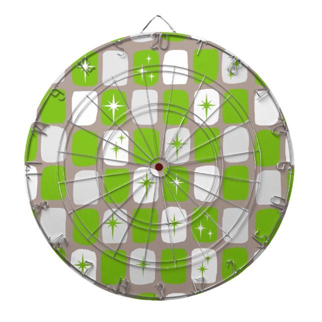 Dartboard der grünen und weißen Sternexplosionen Dartscheibe (vorne)