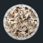 Dartboard der militärischen Camouflage Dartscheibe<br><div class="desc">Dieses Dartboard-Spiel wird mit einem Wüstendruck militärischer Camouflage gezeigt.</div>