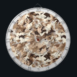 Dartboard der militärischen Camouflage Dartscheibe<br><div class="desc">Dieses Dartboard-Spiel wird mit einem Wüstendruck militärischer Camouflage gezeigt.</div>