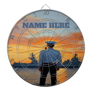 Dartboard der personalisierten Marine Dartscheibe
