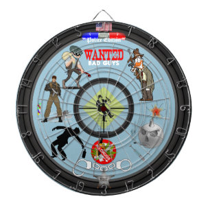Dartboard der Police Edition Dartscheibe
