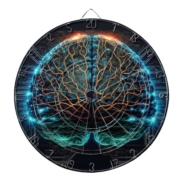 Dartboard des Computerbildschirms Dartscheibe (vorne)