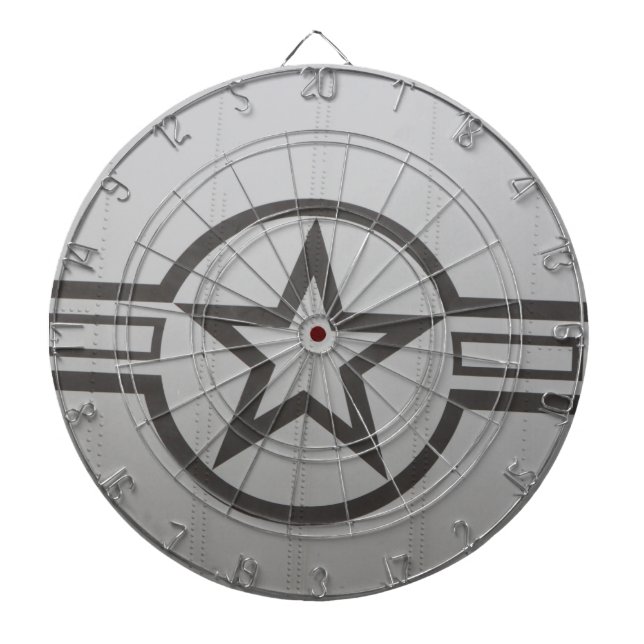 Dartboard des Militärsterns Dartscheibe (vorne)