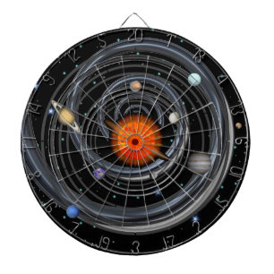 Dartboard für die Spiralschwerkraft des Sonnensys Dartscheibe