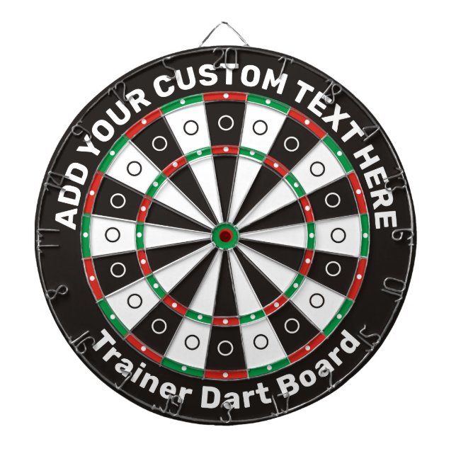 Dartboard für Trainer mit benutzerdefiniertem Text Dartscheibe (vorne)
