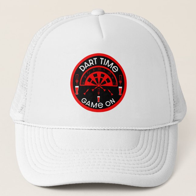 Dartboard Game-Geschenk Truckerkappe (Vorderseite)
