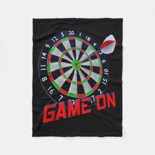Dartboard Game On - Rot und Grün Tank Top Fleecedecke