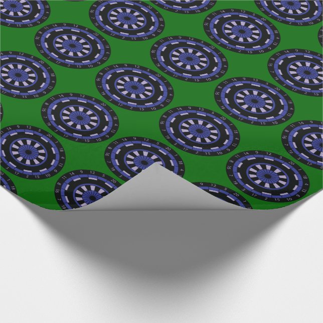 Dartboard Geschenkpapier (Ecke)
