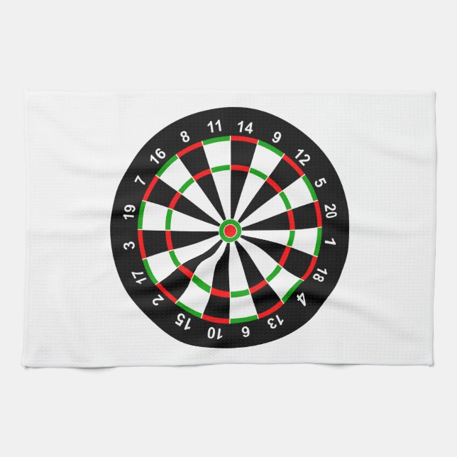 Dartboard Geschirrtuch (Horizontal)