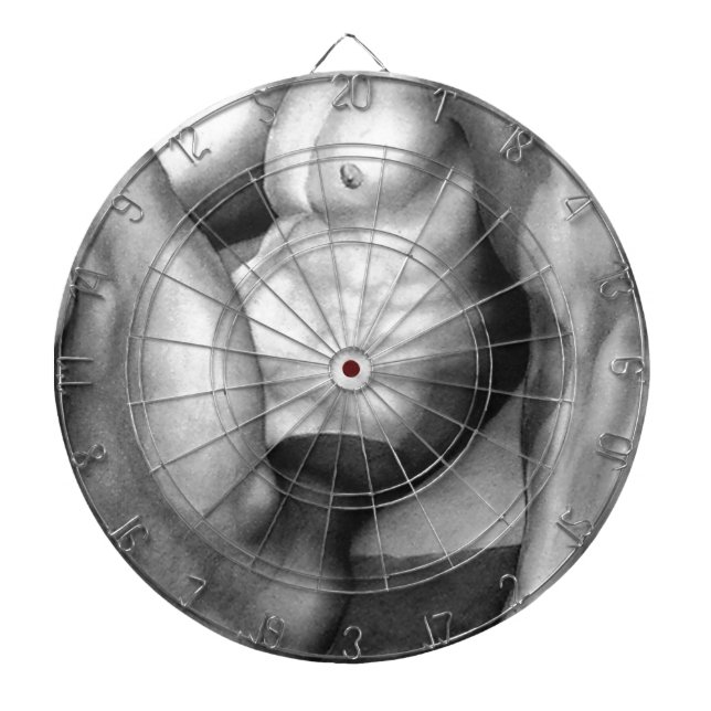 Dartboard geschmackvoll männlich-nude männliche Ma Dartscheibe (vorne)
