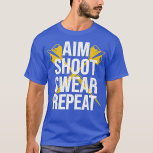 Dartboard Grafik Dart Player Aim Shoot Swear T-Shirt
