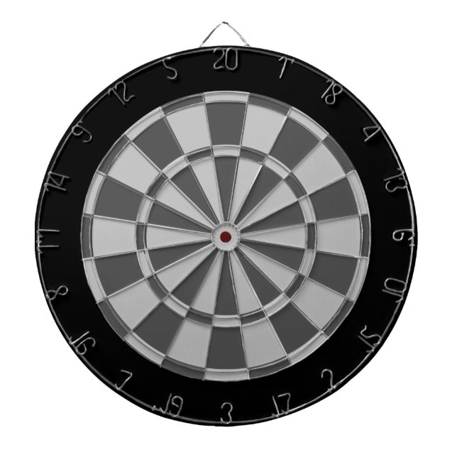 Dartboard: Hellgrau, Anthrazitgrau und Schwarz Dartscheibe (vorne)