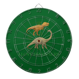Dartboard - Ich liebe Dinosaurier Dartscheibe