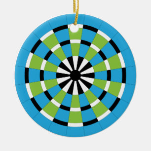 Dartboard Keramik Ornament