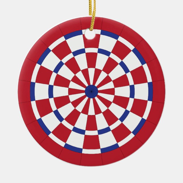 Dartboard Keramikornament (Vorne)