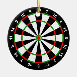 Dartboard Keramikornament