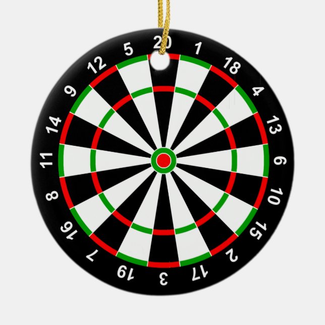 Dartboard Keramikornament (Vorne)