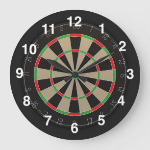 Dartboard Lover Große Wanduhr