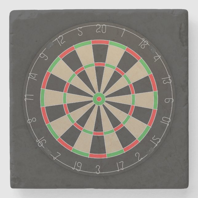 Dartboard Lover Steinuntersetzer (Vorderseite)