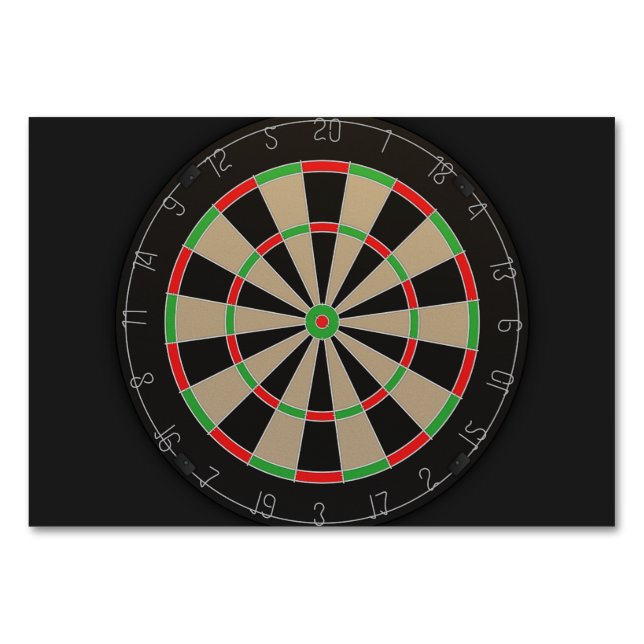 Dartboard Lover Tischnummer (Rückseite)