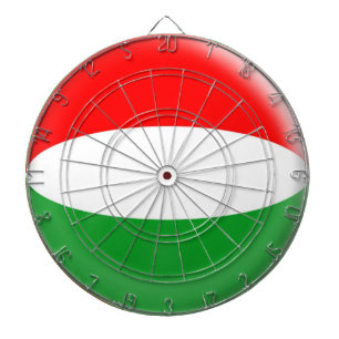 Dartboard mit 6 Pfeile Ungarn-Ungarflagge Dartscheibe