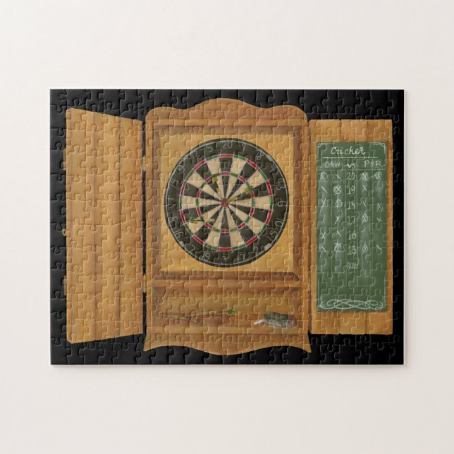 Dartboard mit Cricket-Bewertung (Horizontal)