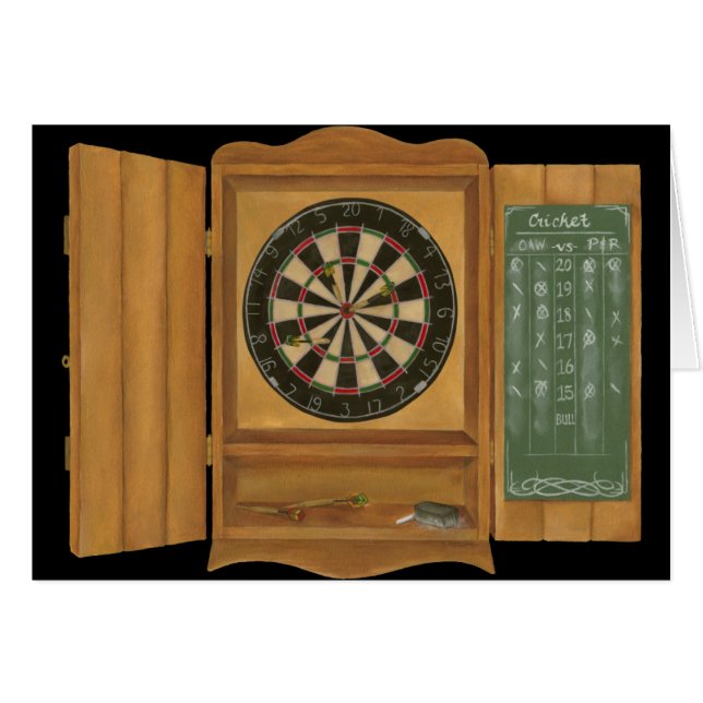 Dartboard mit Cricket-Bewertung (Vorderseite (Horizontal))