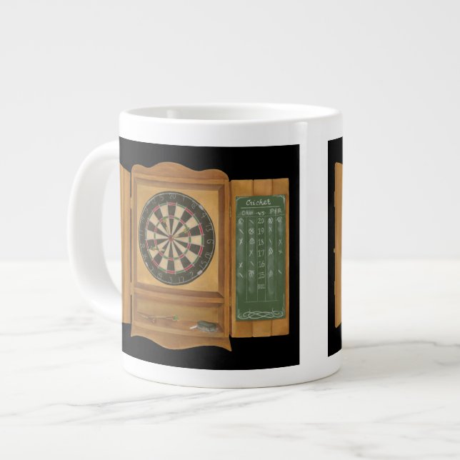 Dartboard mit Cricket-Bewertung Jumbo-Tasse (Vorderseite Links)