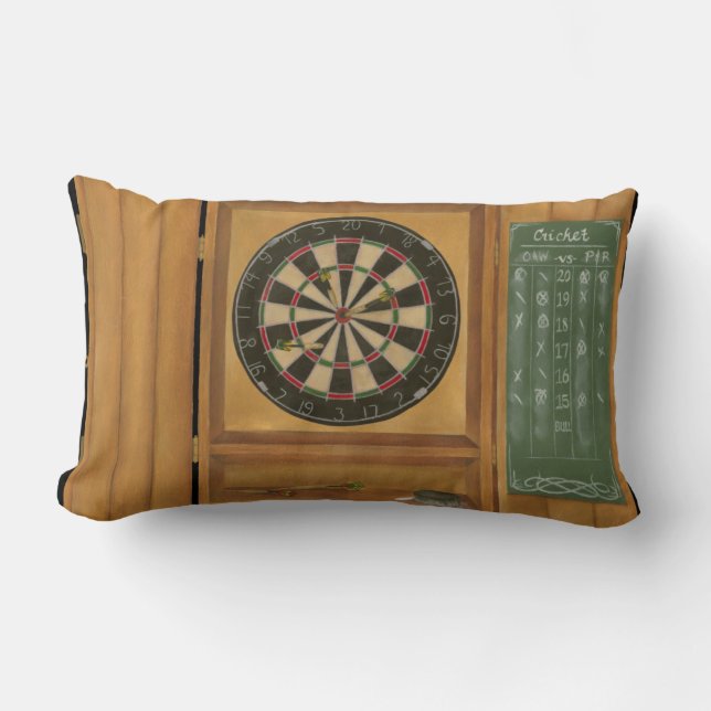 Dartboard mit Cricket-Bewertung Lendenkissen (Vorderseite)