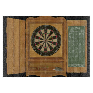 Dartboard mit dem Kricket-Zählen Schneidebrett