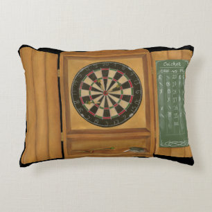 Dartboard mit dem Kricket-Zählen Zierkissen