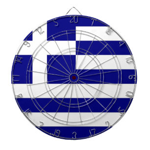 Dartboard mit der Flagge Griechenlands Dartscheibe