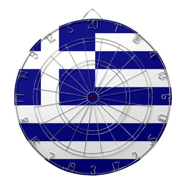 Dartboard mit der Flagge Griechenlands Dartscheibe (vorne)