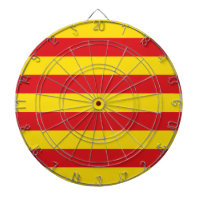 Dartboard mit der Flagge Kataloniens, Spanien