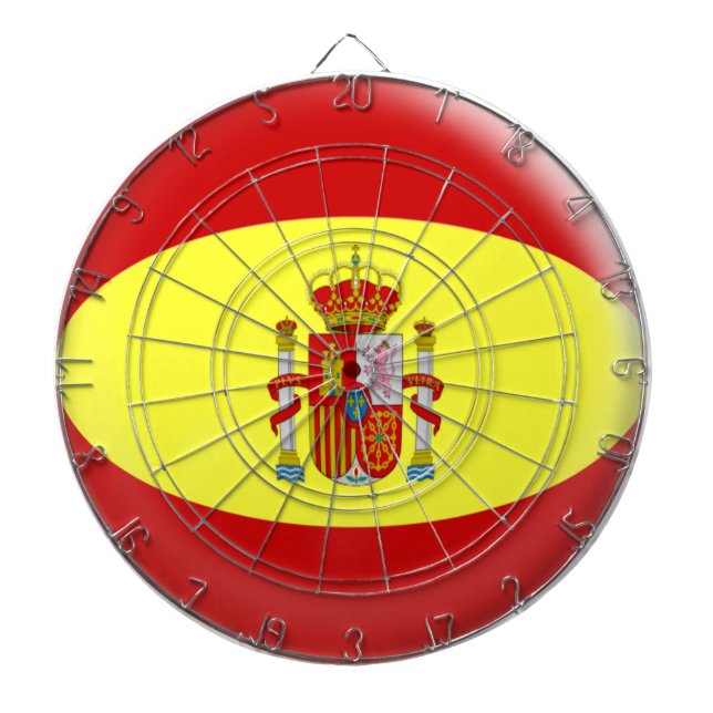 Dartboard mit der Flagge mit 6 Pfeile Dartscheibe (vorne)