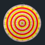 Dartboard mit farbigen, konzentrischen Kreisen Dartscheibe<br><div class="desc">Maßgeschneidertes Dart Board,  bedruckt mit farbenfroher Gestaltung von konzentrischen Kreisen</div>