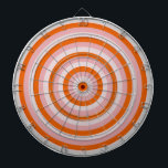 Dartboard mit farbigen, konzentrischen Kreisen Dartscheibe<br><div class="desc">Maßgeschneidertes Dart Board bedruckt mit einem farbenfrohen Design von konzentrischen Kreisen.</div>