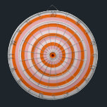 Dartboard mit farbigen, konzentrischen Kreisen Dartscheibe<br><div class="desc">Maßgeschneidertes Dart Board bedruckt mit einem farbenfrohen Design von konzentrischen Kreisen.</div>