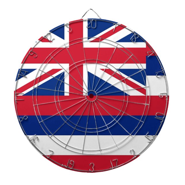 Dartboard mit Flag Hawaii, USA Dartscheibe (vorne)